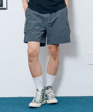 나일론 타슬란 카고 쇼츠_차콜