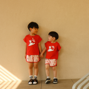 반소매 상하의_루주 라팽