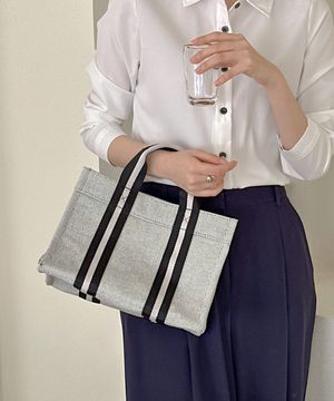 book tote bag 015 gingham black