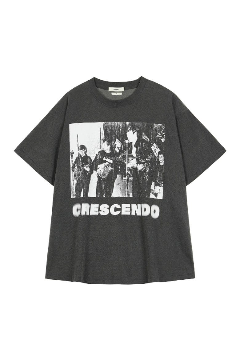 CRESCENDO GRAPHICS T-SHIRT IN CHARCOAL