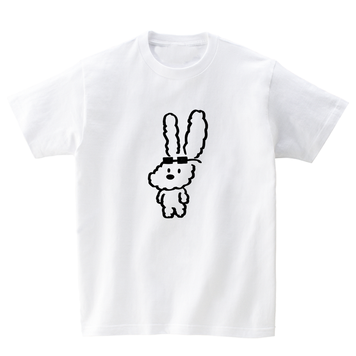 어썸어스(AWESOMEUS) A RABBIT IN SUNGLASSES T-SHIRTS_4COLOR