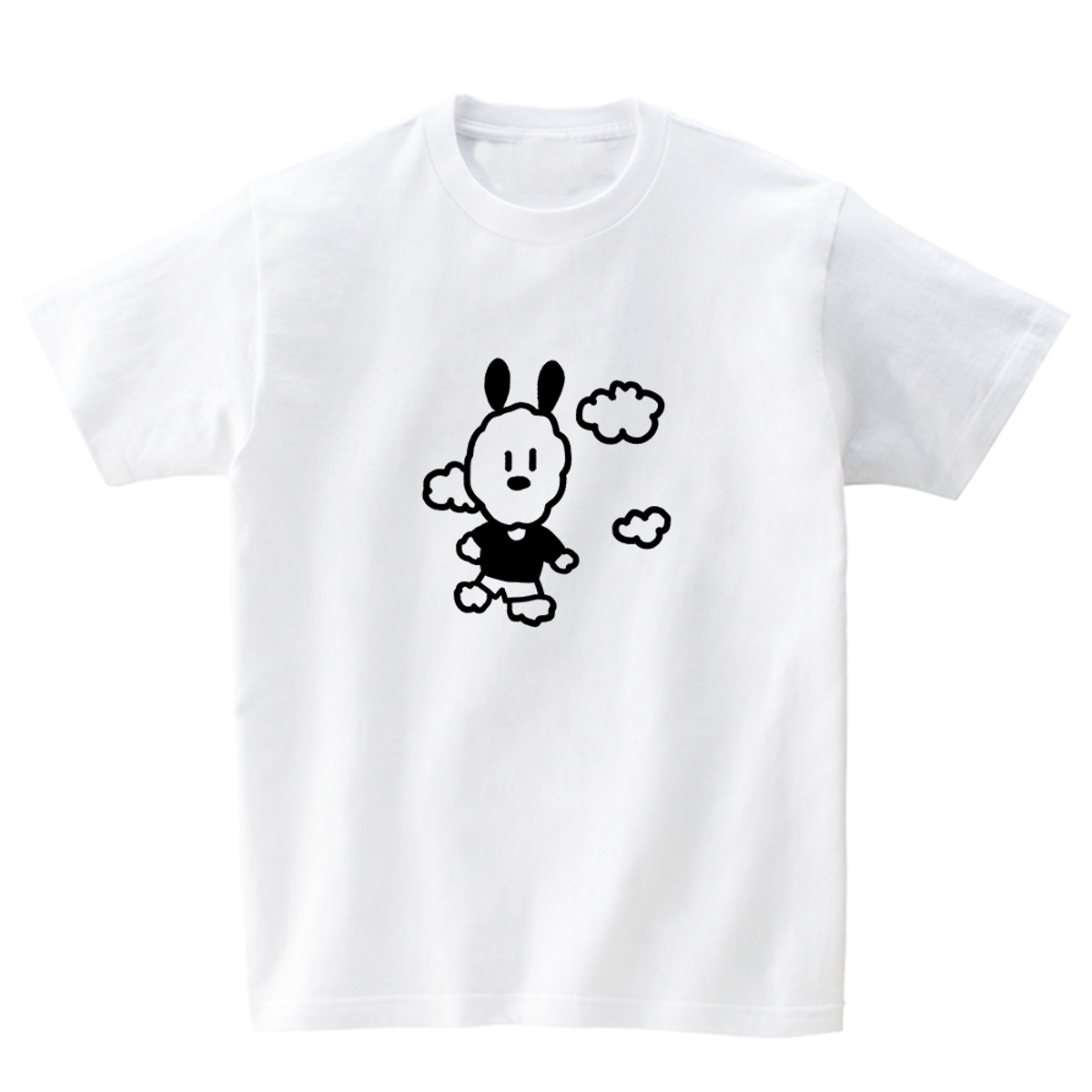 어썸어스(AWESOMEUS) PUPPY AND CLOUD T-SHIRTS_4COLOR