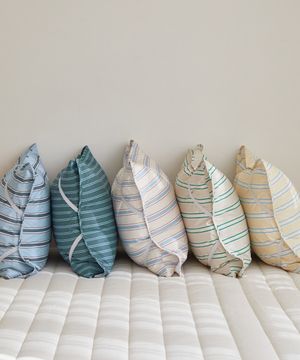 간편교체 빈티지맨션 60수 고밀도순면 누빔 밴딩 베개커버 5종