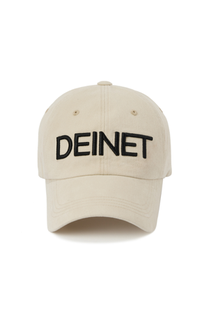 DEINET LOGO CAP IN BEIGE