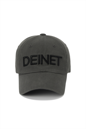 DEINET LOGO CAP IN CHARCOAL