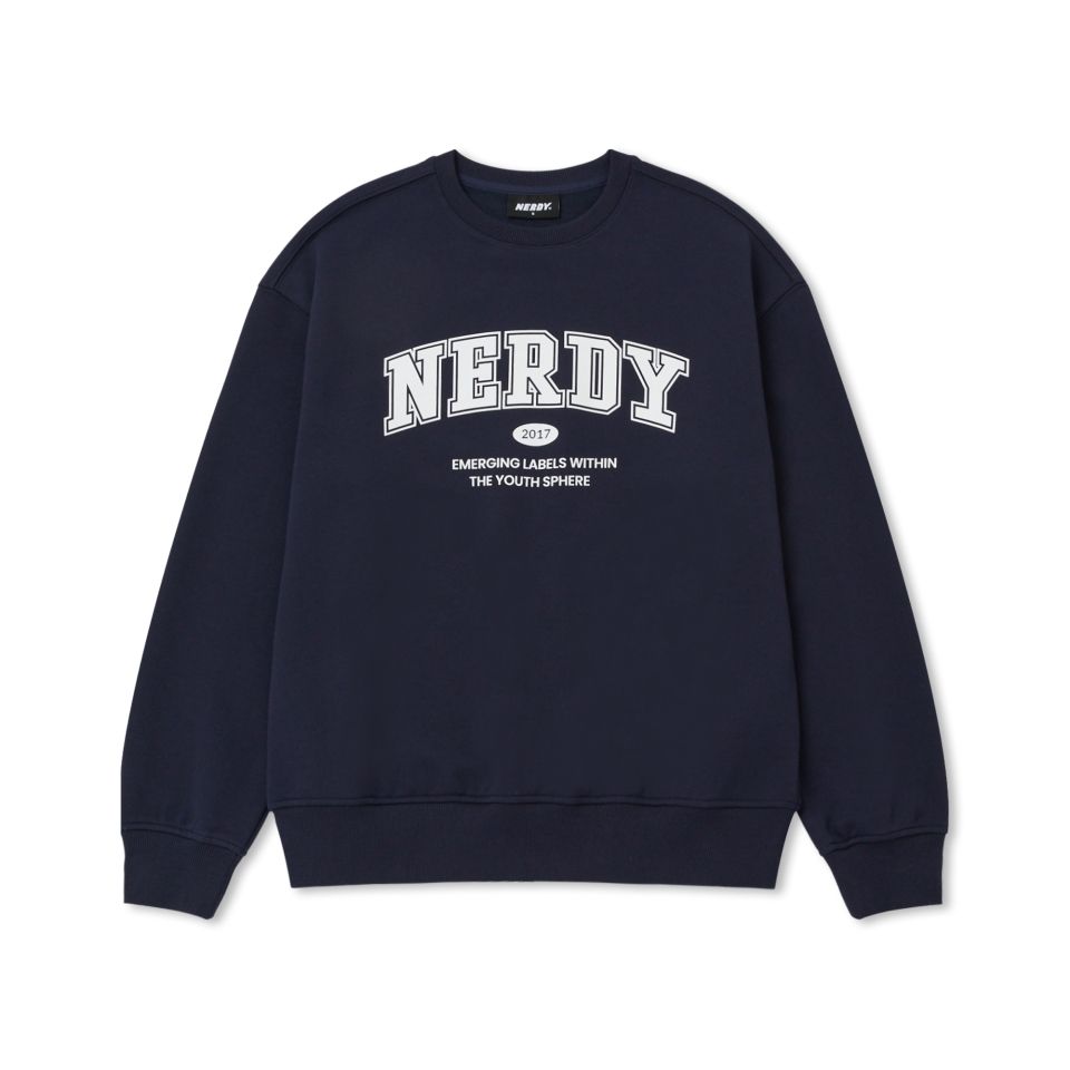 [ NERDY ]★韓国人気★Outline Arch Logo Sweatshirt MUSINSA | NERDY Outline Arch Logo Sweatshirt Navy