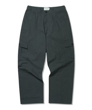버튼 카고 슬랙스 [다크그레이]