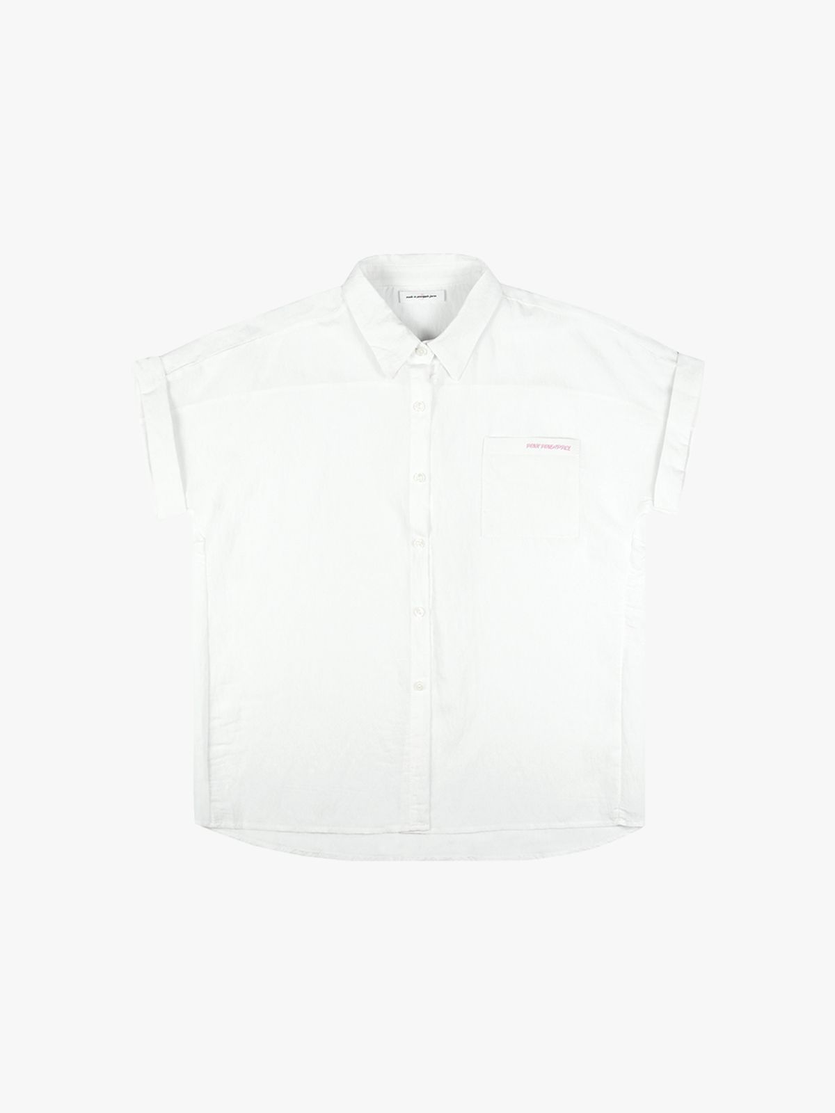 핑크파인애플(PINK PINEAPPLE) DREAMY HALF SHIRT_WHITE