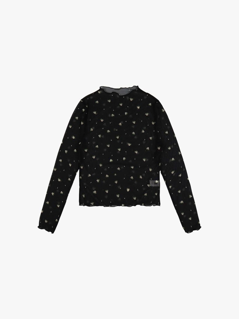 ROSE MESH TOP_BLACK
