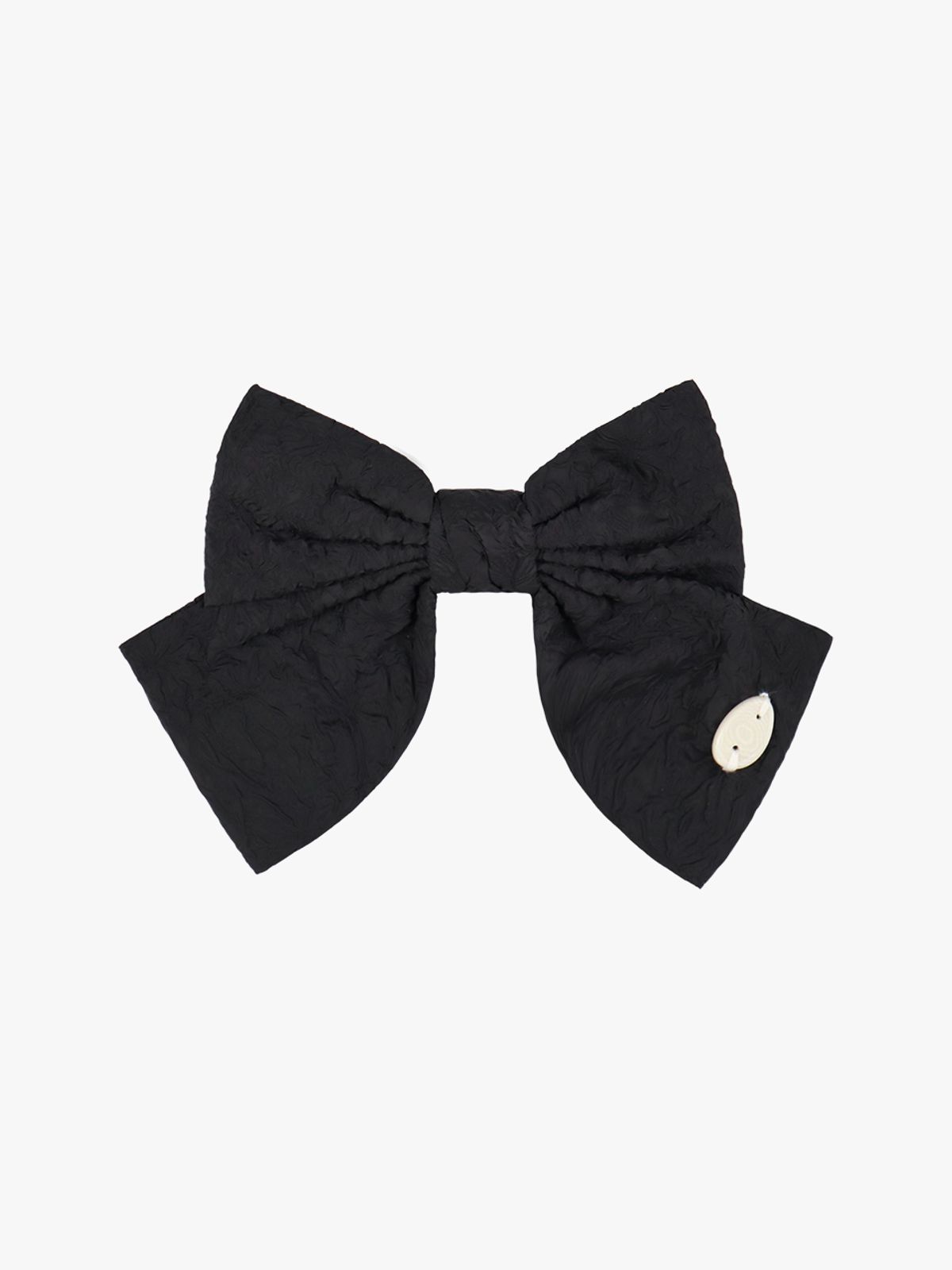 핑크파인애플(PINK PINEAPPLE) WRINKLE RIBBON HAIRPIN_BLACK