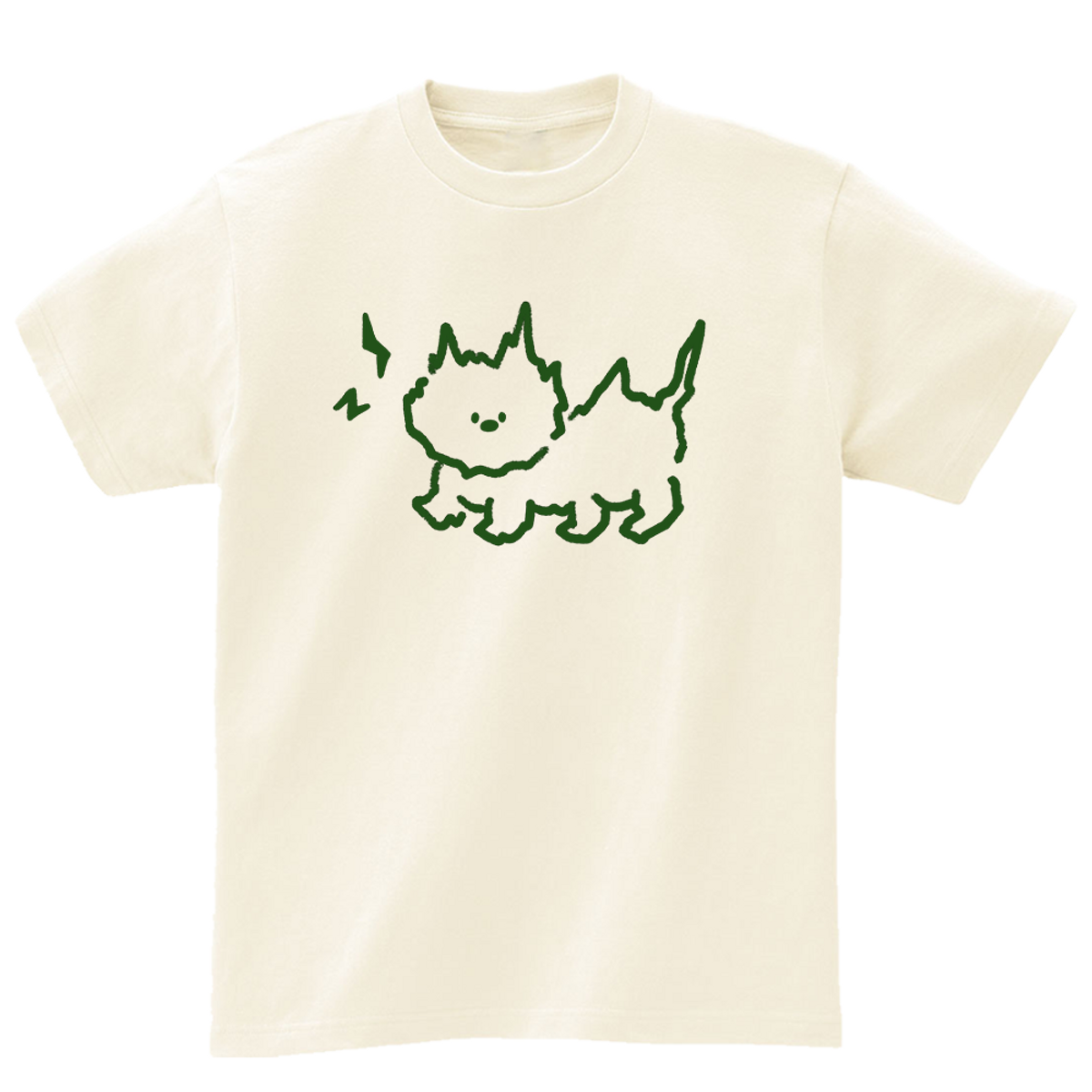 어썸어스(AWESOMEUS) A CAT STRUCK BY LIGHTING T-SHIRTS_4COLOR