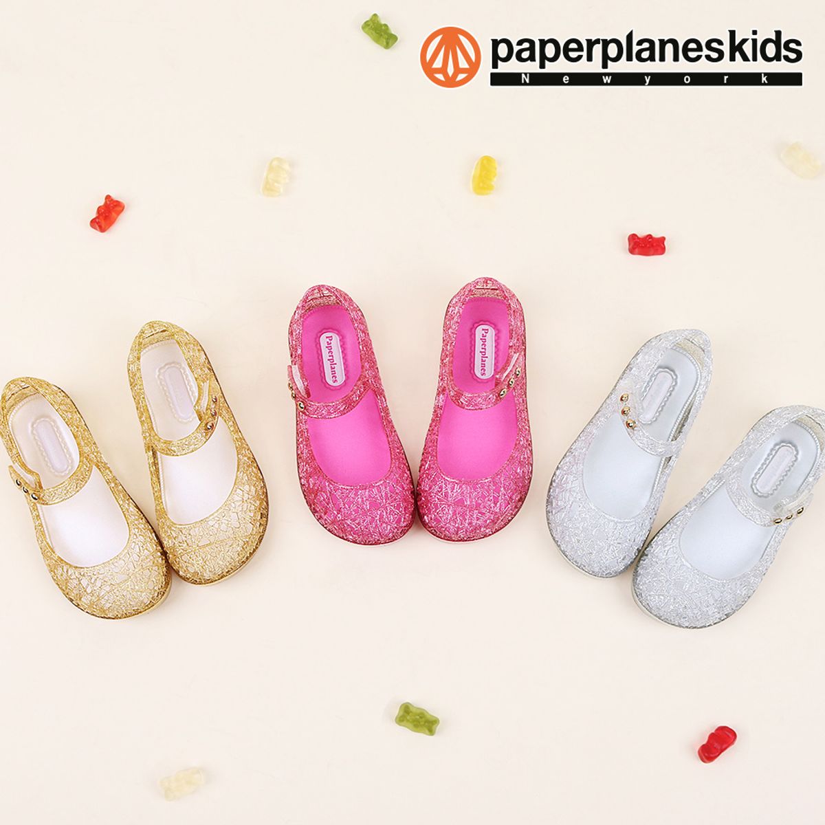 페이퍼플레인키즈(PAPERPLANESKIDS) PSK 3312 여아 아동 젤리슈즈