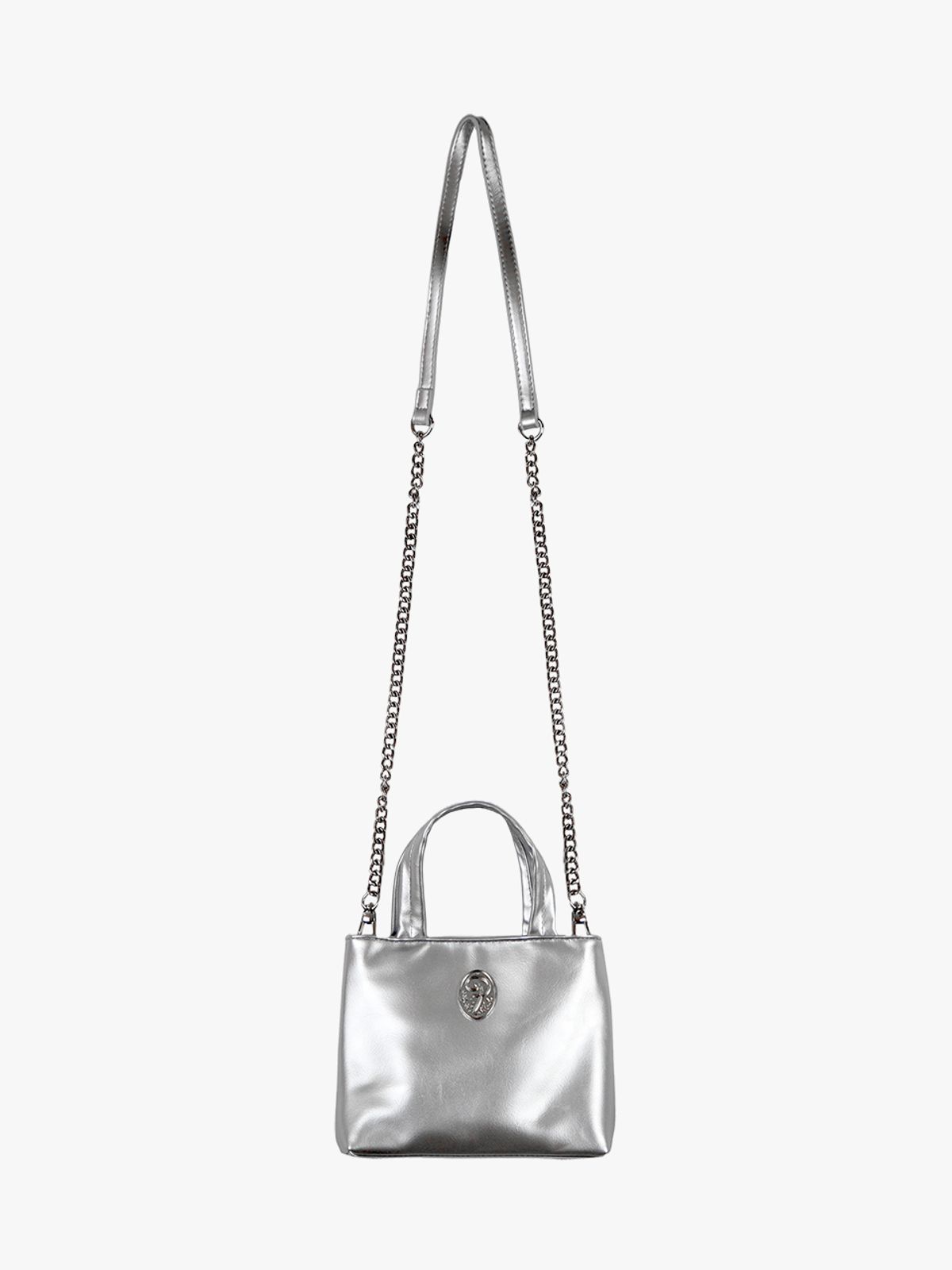 핑크파인애플(PINKPINEAPPLE) PETITE TOTE BAG_SILVER