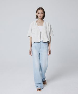 Summer Tweed Jacket (Cream)