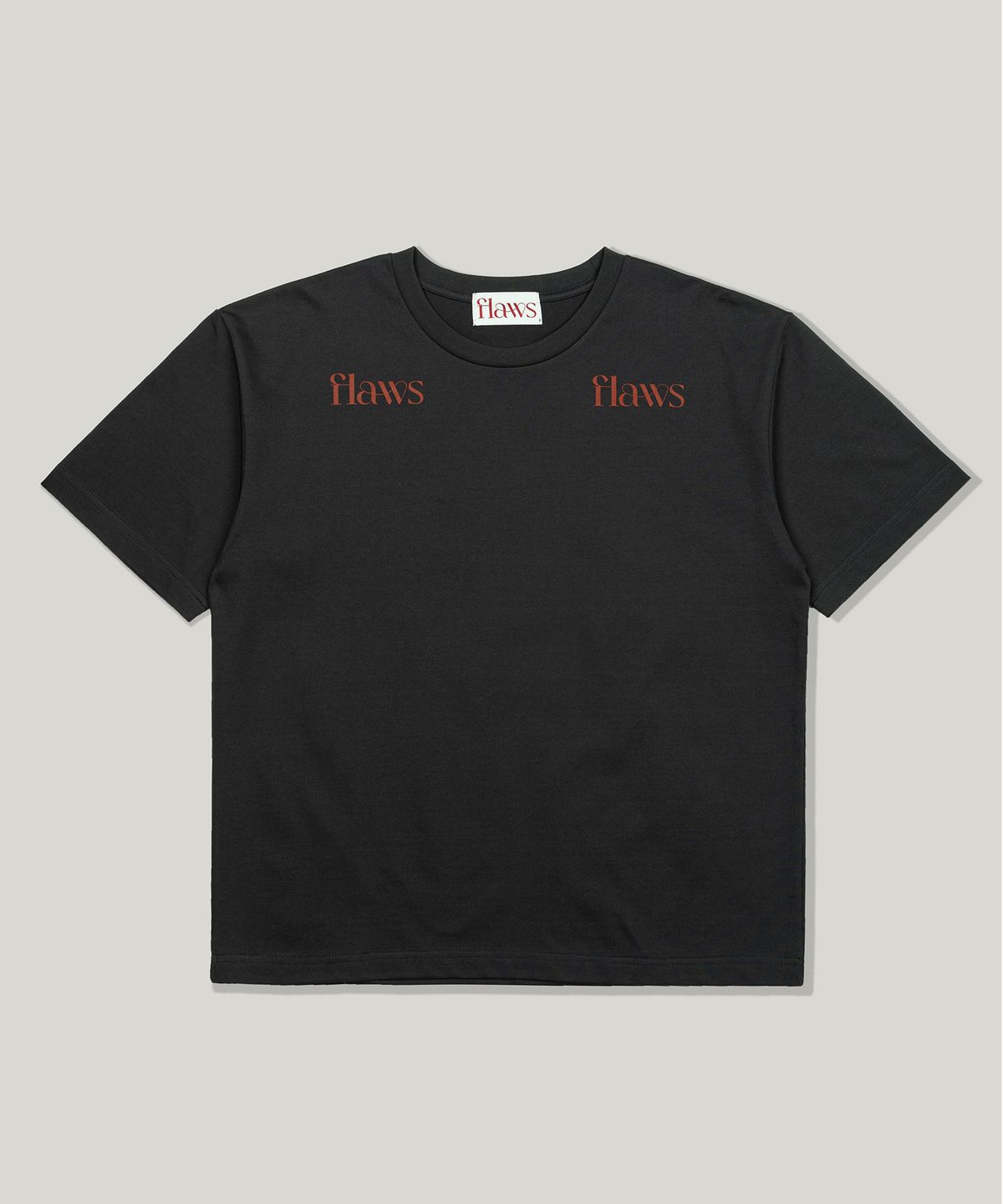 플로즈룸(FLAWSROOM) Flaws Silket T-Shirts [CHARCOAL]