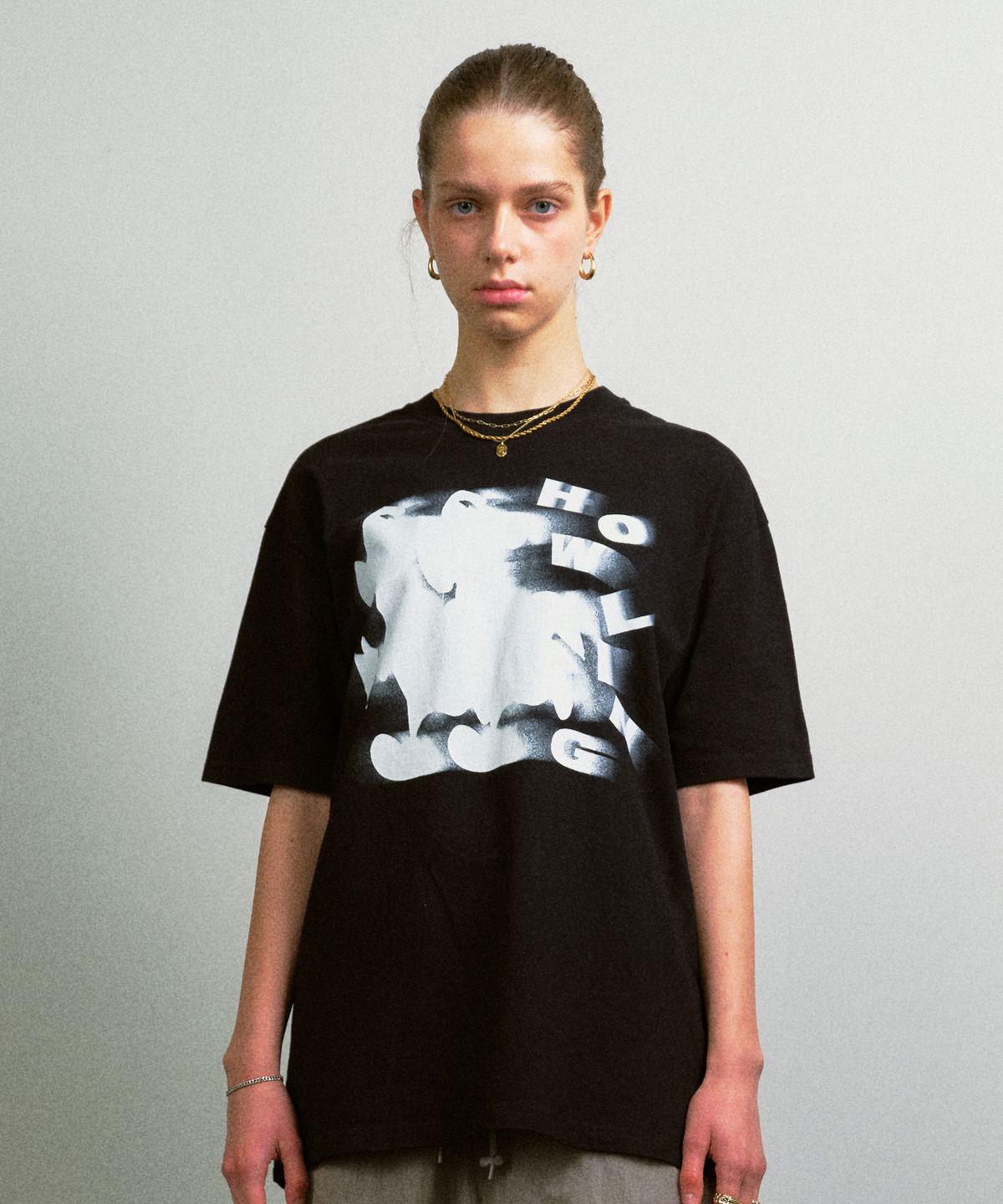 리트리버클럽(RETRIEVER CLUB) RUNNING HOWLING TEE [BLACK]
