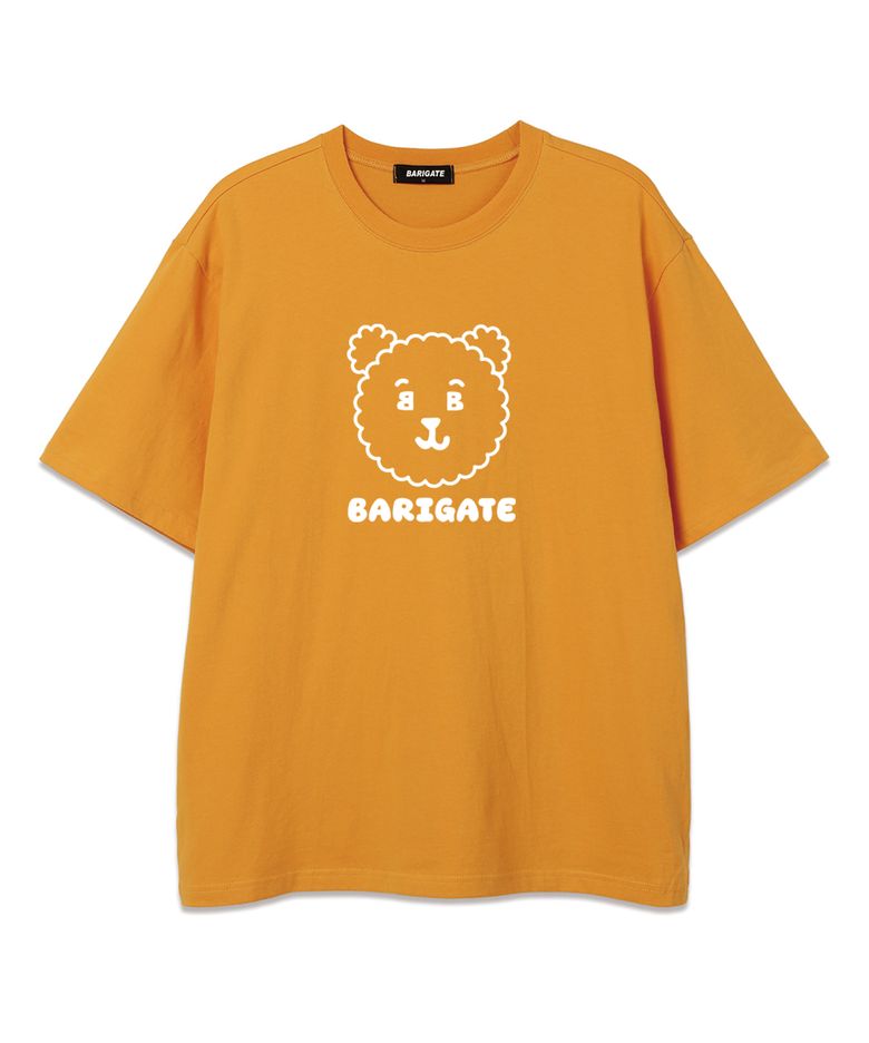 Big Bear Logo 오버핏 반팔 티셔츠 (BS022) 옐로우