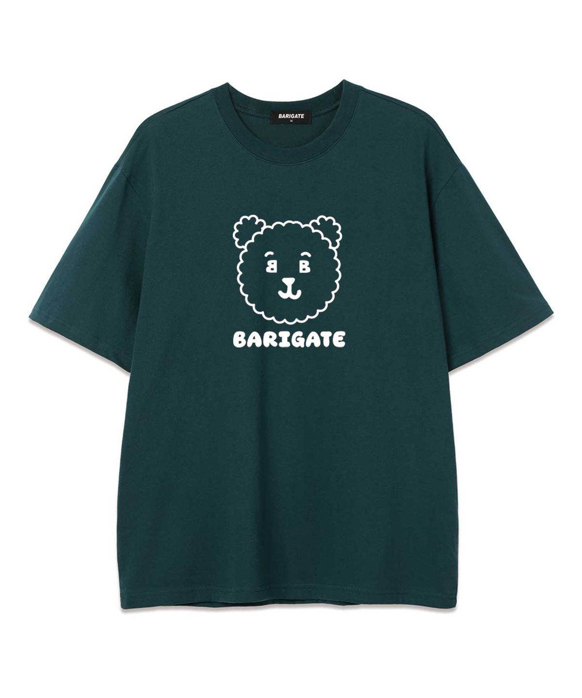 바리게이트(BARIGATE) Big Bear Logo 오버핏 반팔 티셔츠 (BS022) 그린
