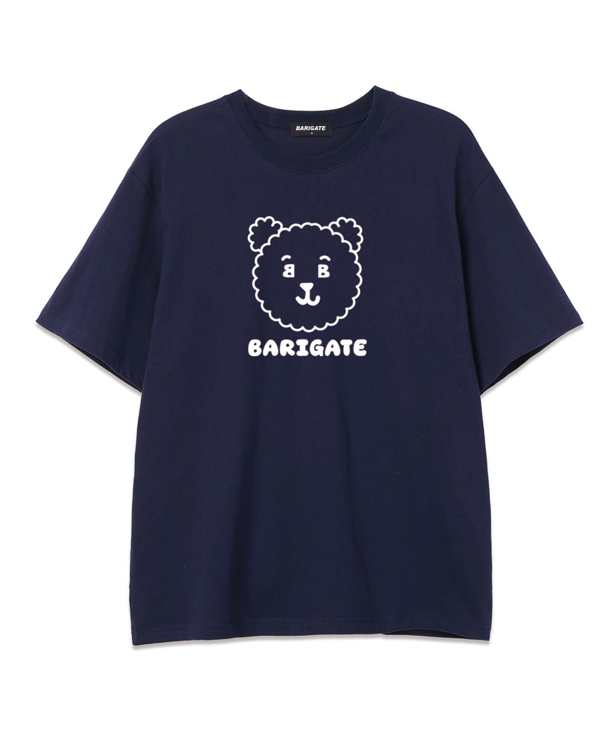 바리게이트(BARIGATE) Big Bear Logo 오버핏 반팔 티셔츠 (BS022) 네이비