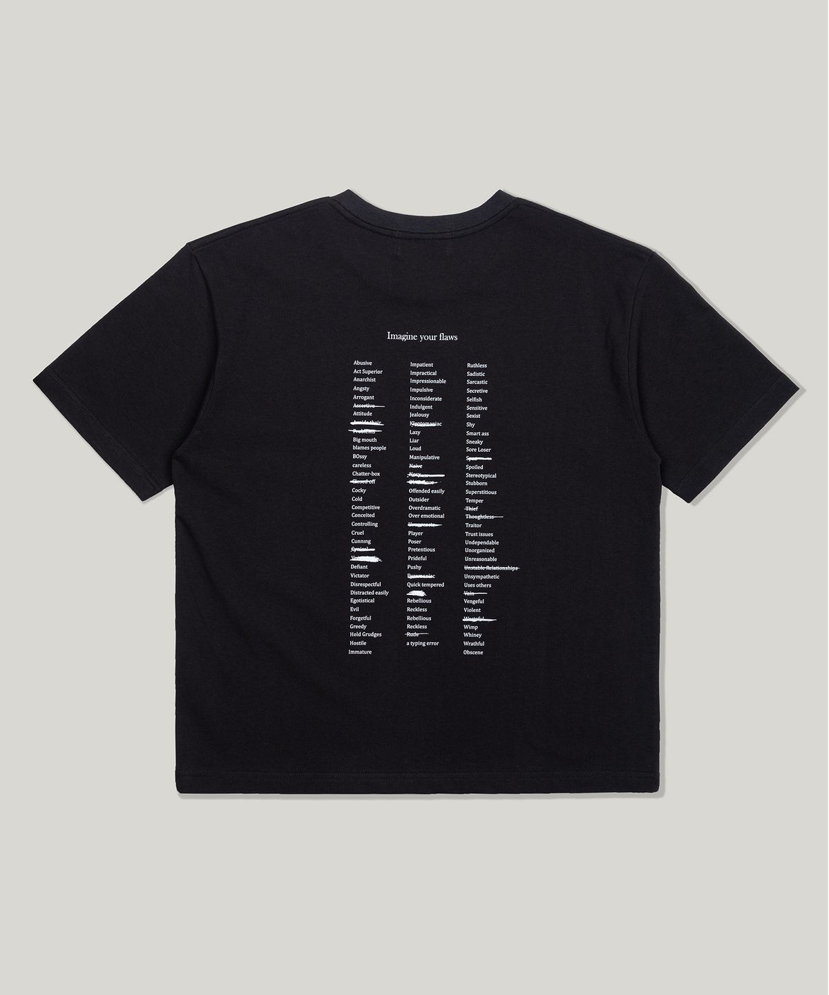 플로즈룸(FLAWSROOM) Image T-shirts [BLACK]
