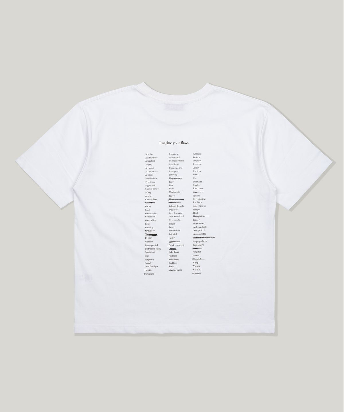 플로즈룸(FLAWSROOM) Image T-shirts [WHITE]
