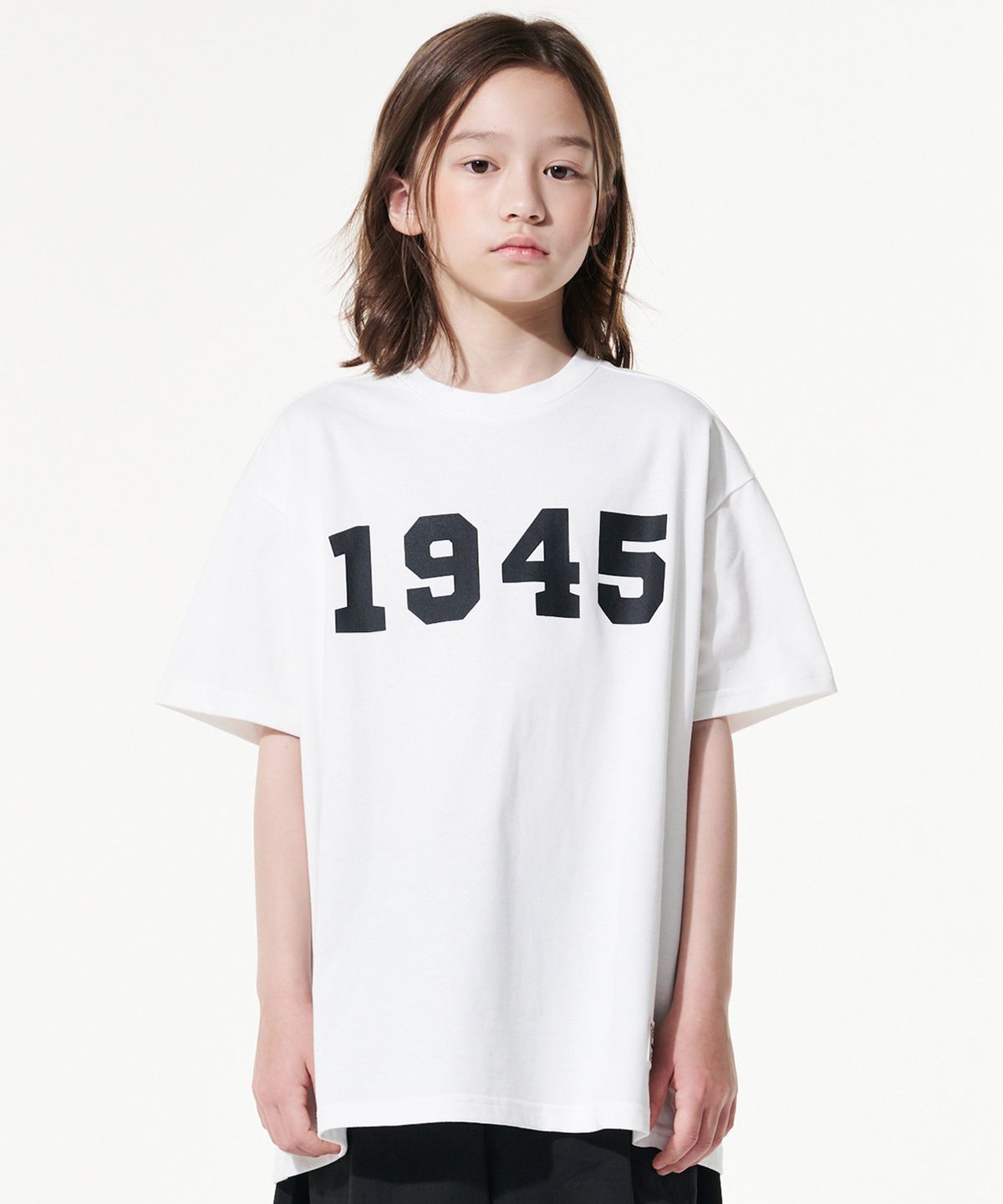 테이크이지 키즈(TAKEASY KIDS) 자이언트핏 1945 오버 티셔츠(오프화이트)