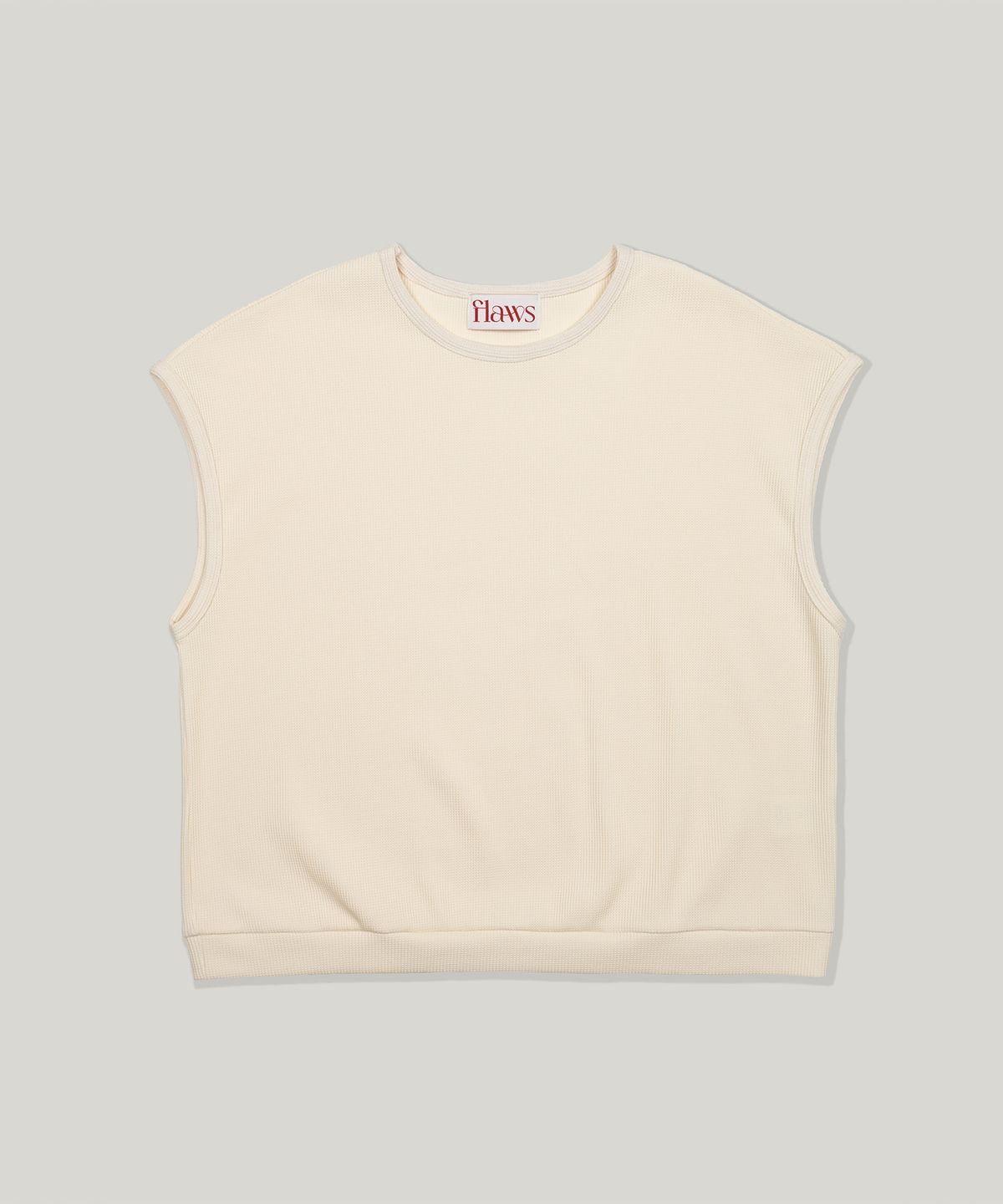 플로즈룸(FLAWSROOM) Soft Waffle Sleeveless [CREAM]