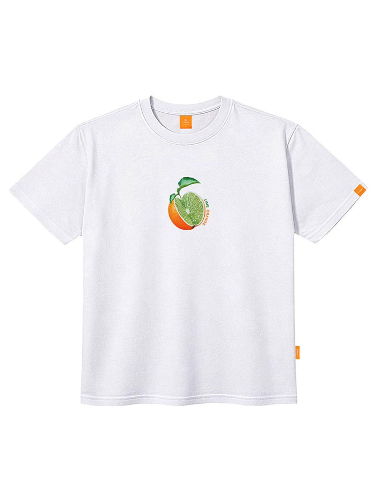 엘라모(LLAMO) 오렌지라임 반팔티셔츠 남녀공용 빅사이즈 S~4XL