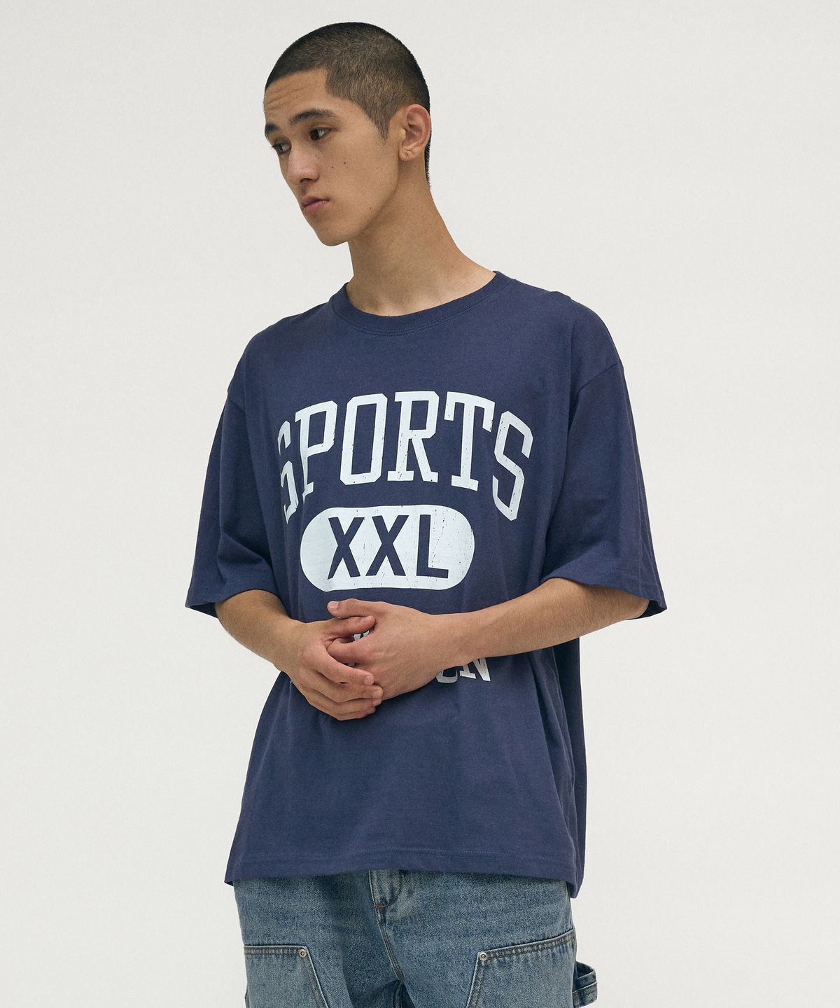감마갤러리(GAMMA GALLERY) 아치 스포츠 티셔츠 [NAVY]
