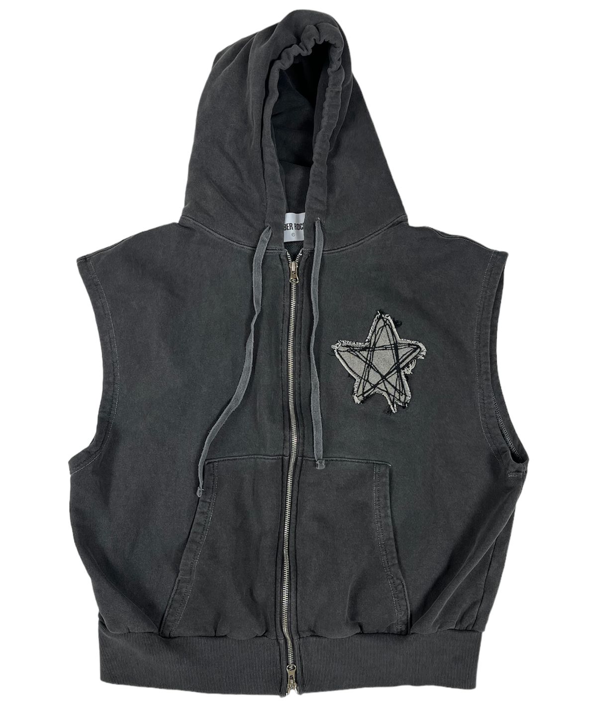 스케이터락(SK8ER ROCK) Doodle Star Pigment Hood Zip-up (Charcoal)