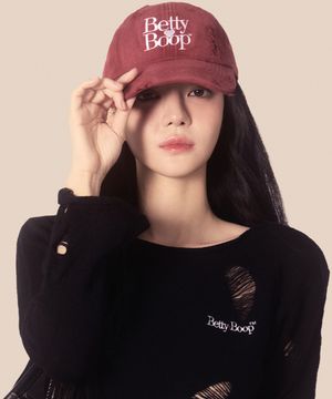베티붑 빈티지 디스트로이드 워싱 볼캡_(2 Colors)
