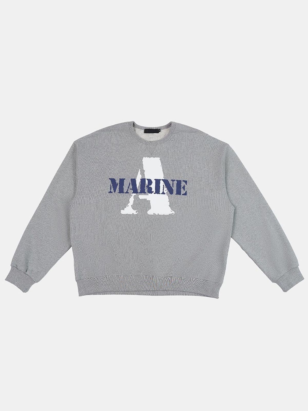 아카이브갤러리(ARCHIVE GALLERY) Marine Sweat Shirt Melange