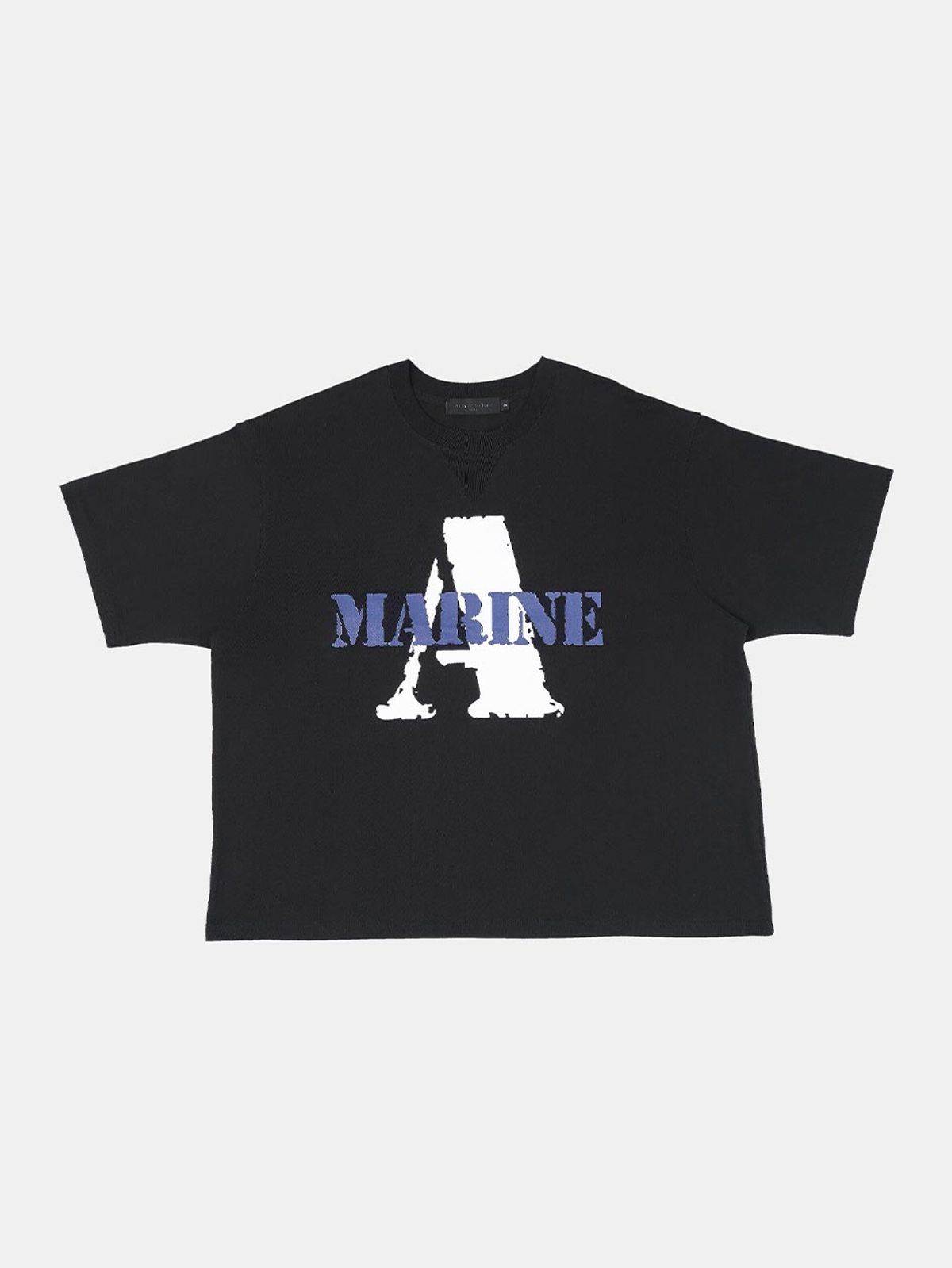 아카이브갤러리(ARCHIVE GALLERY) Marine short sleeves Black