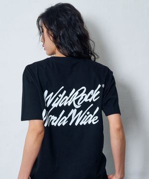 와일드 월드 와이드 반팔 티셔츠_블랙