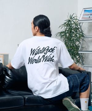 와일드 월드 와이드 반팔 티셔츠_화이트