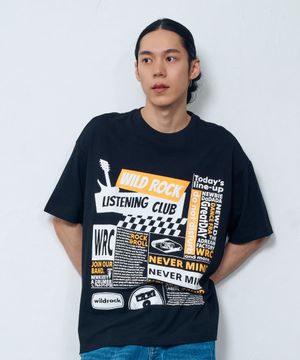 와일드 락 앤 롤 반팔 티셔츠_블랙
