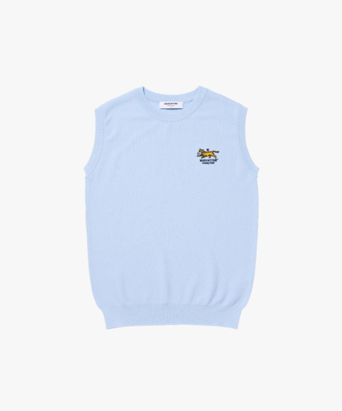 매드캐토스 컨트리클럽(MADCATTOS COUNTRY CLUB) MCC W MIGO EMBROIDERY VEST-LIGHT BLUE