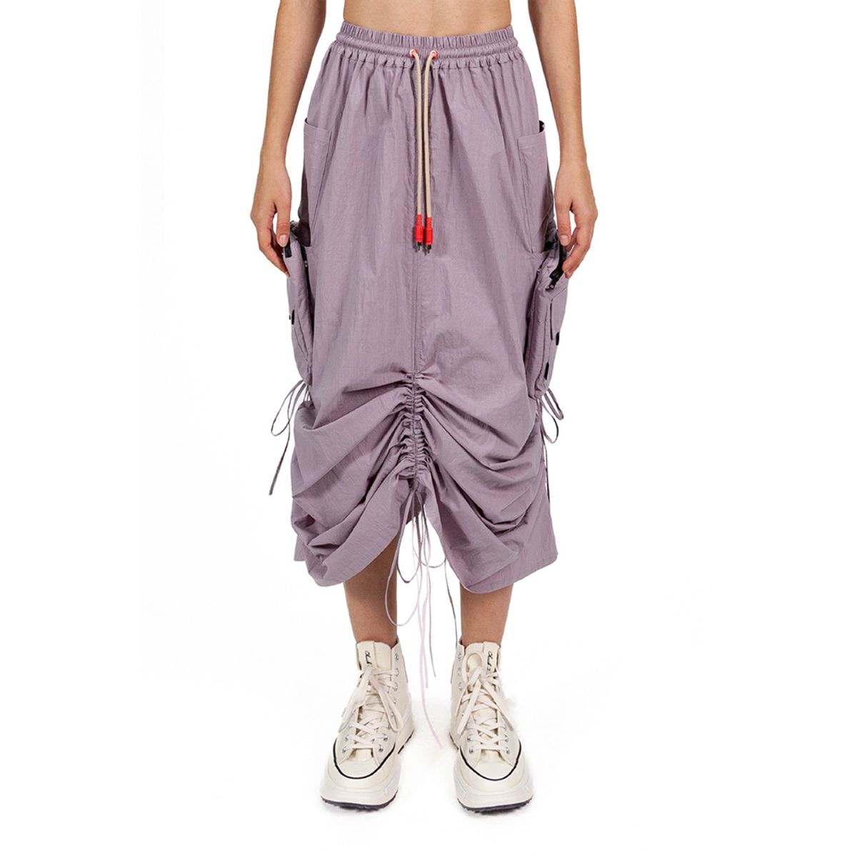 밀리우(MILIEUX) [MXM1FWSKL002PU]Cargo Woven Skirt Long