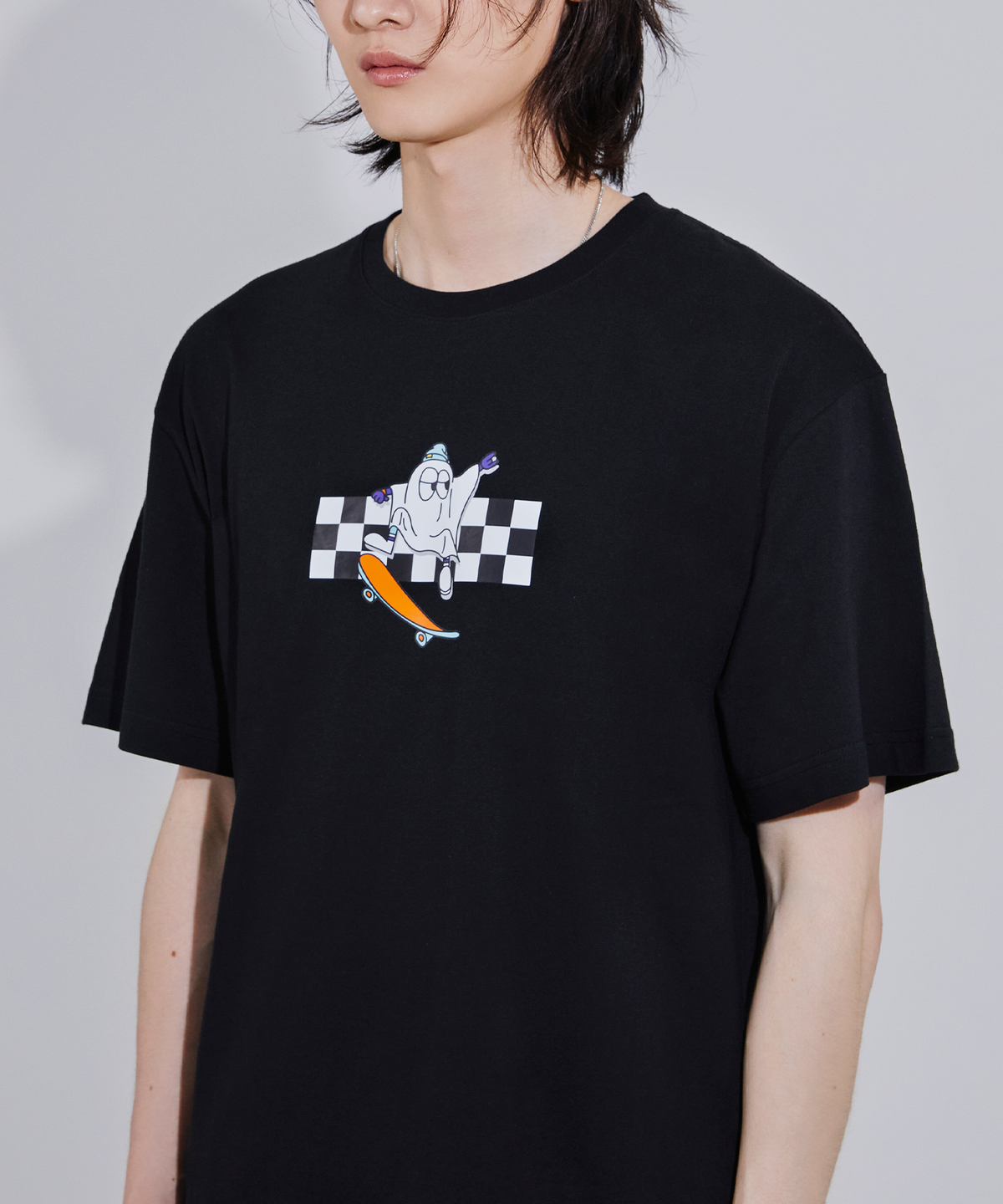 오드삭스(ODDSOCKS) STREET 쿨 키즈 반소매티셔츠 블랙