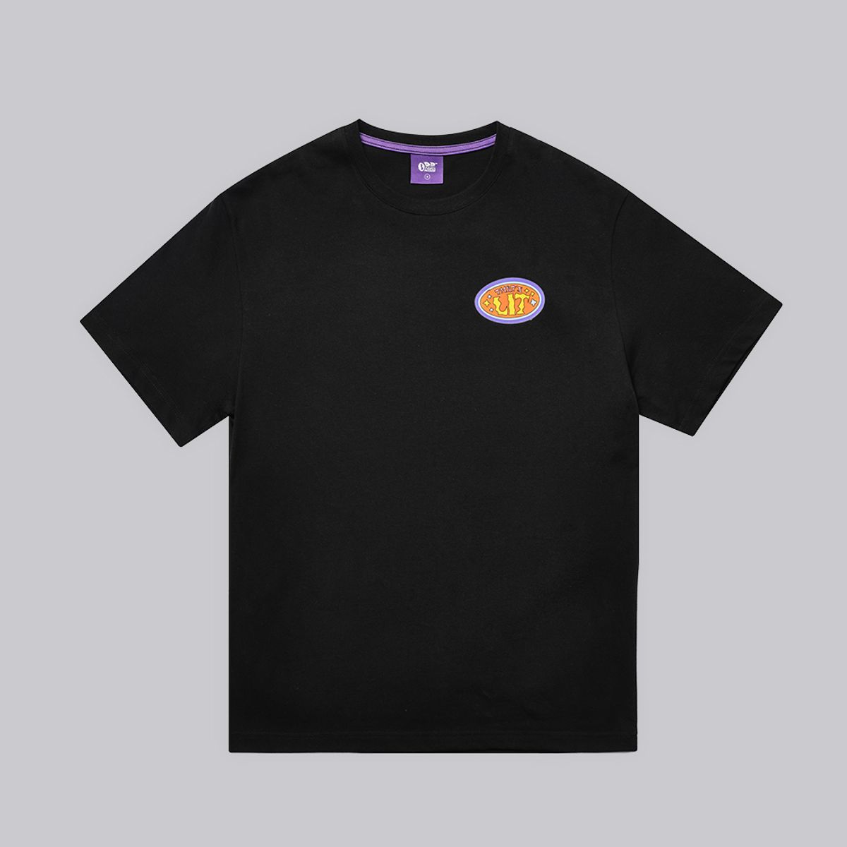 오드삭스(ODDSOCKS) STREET 풋 온 오드 반소매티셔츠 블랙