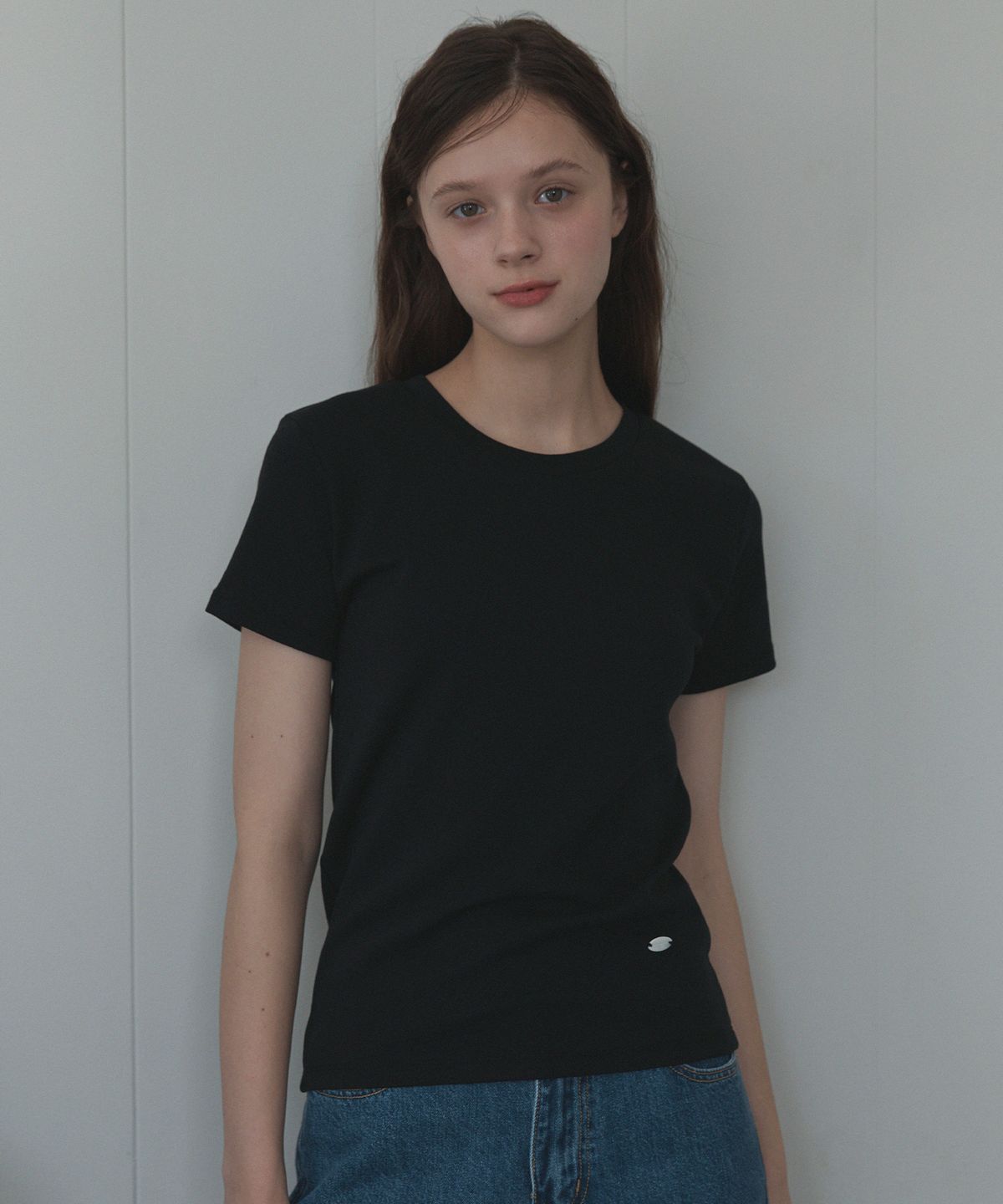 하우스 오브 폰드(HOUSE OF POND) Chilling span t shirt (Black)