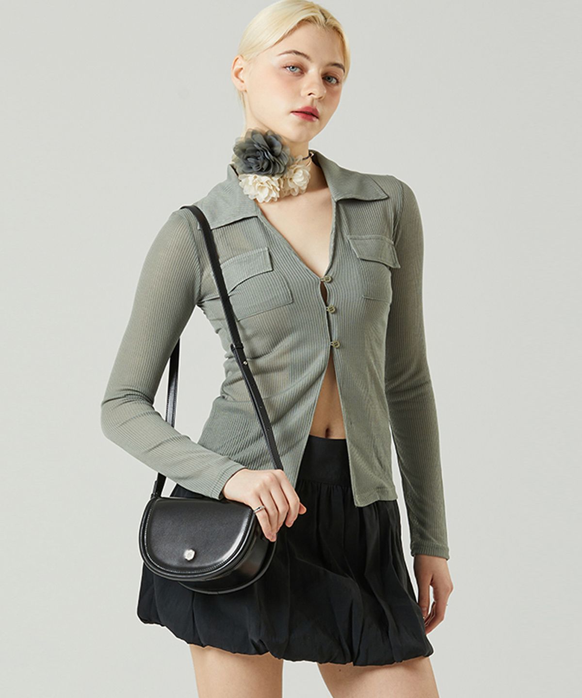 아오아오(AOAO) AURORA LEATHER BLACK