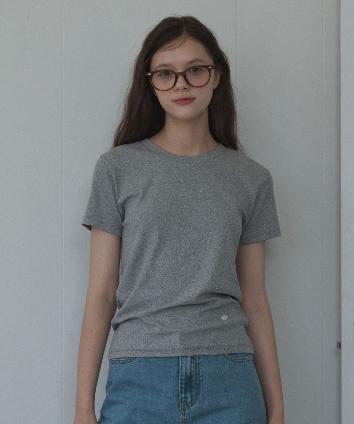 하우스 오브 폰드(HOUSE OF POND) Chilling span t shirt (Grey)