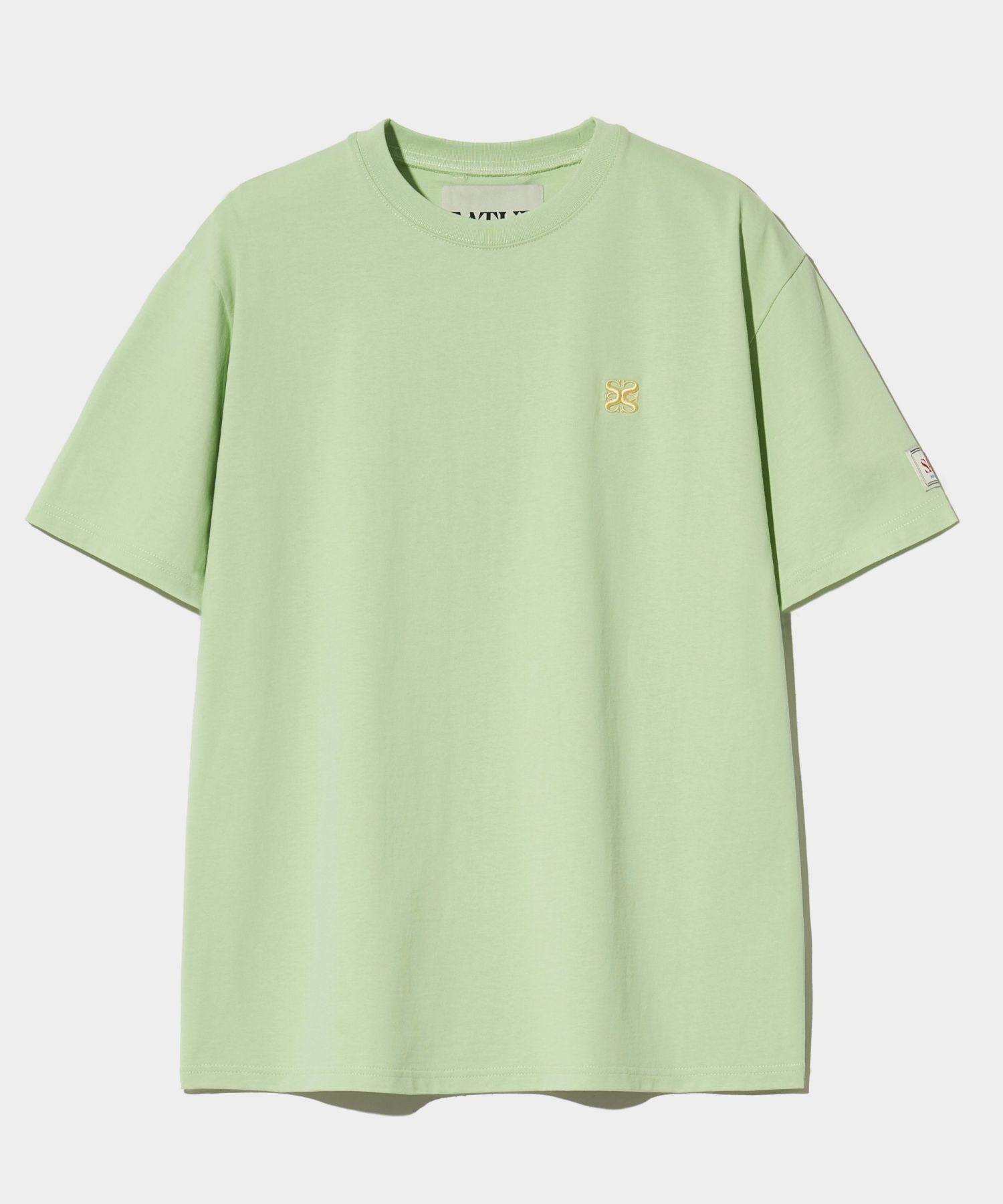 ★SATUR★ Classic small logo short sleeve t-shirt olive mint MUSINSA | SATUR Classic Small Logo Short-Sleeved T-Shirt