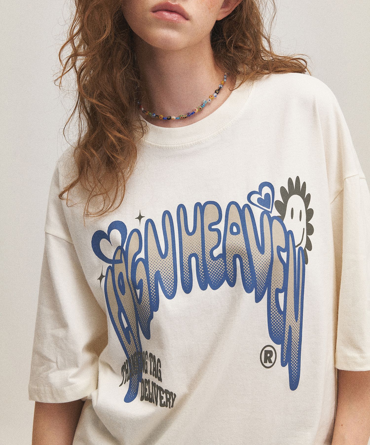 【CPGN STUDIO】24SS★ HEAVEN CREW Short Sleeve Tee MUSINSA | CPGN STUDIO HEAVEN CREW Short Sleeve T-shirt Cream