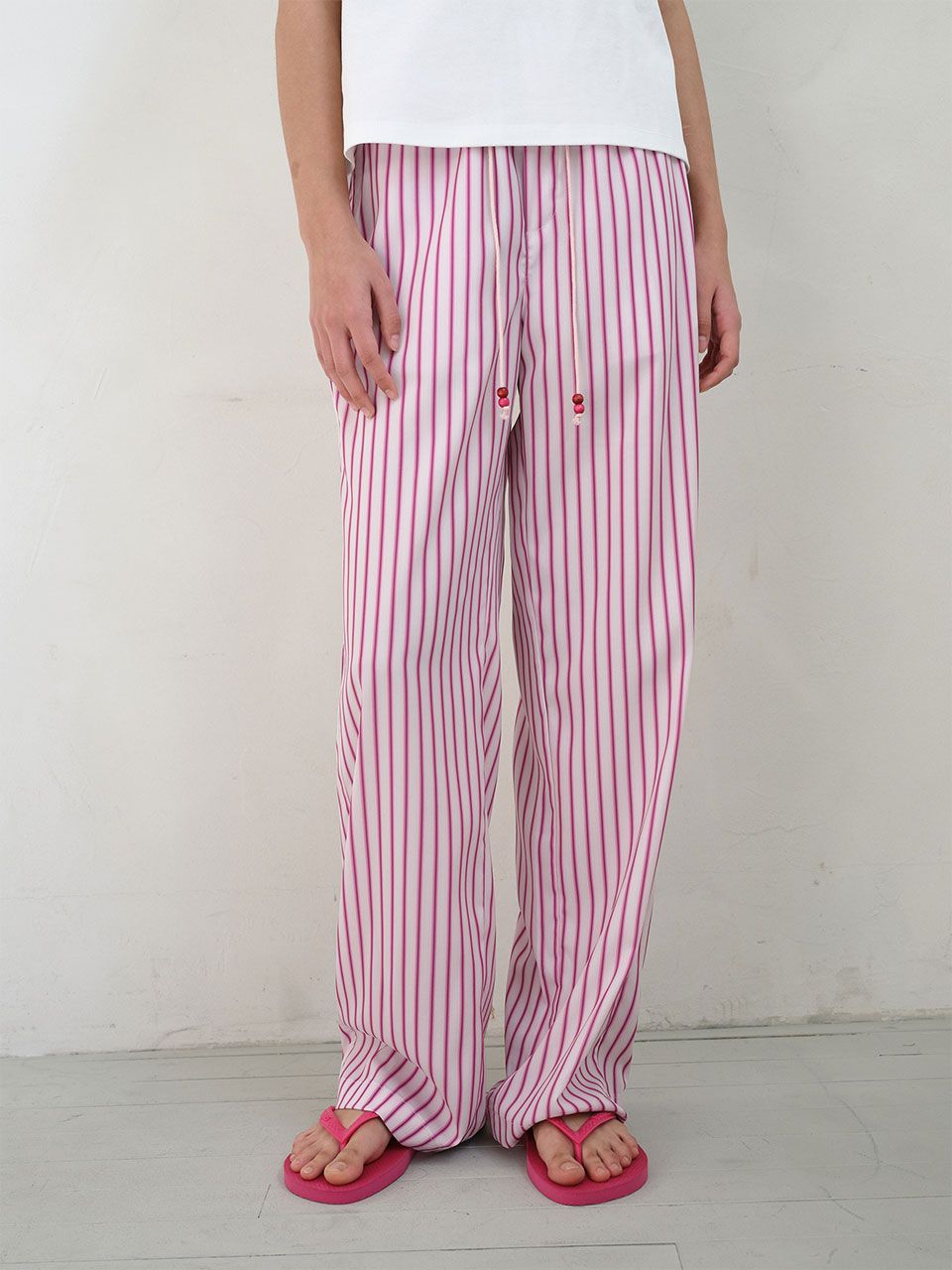 ◇ENZO BLUES◇ Spread Stripe Banding Pants Pink MUSINSA | ENZO BLUES Spread Stripe Banding Pants (Pink)