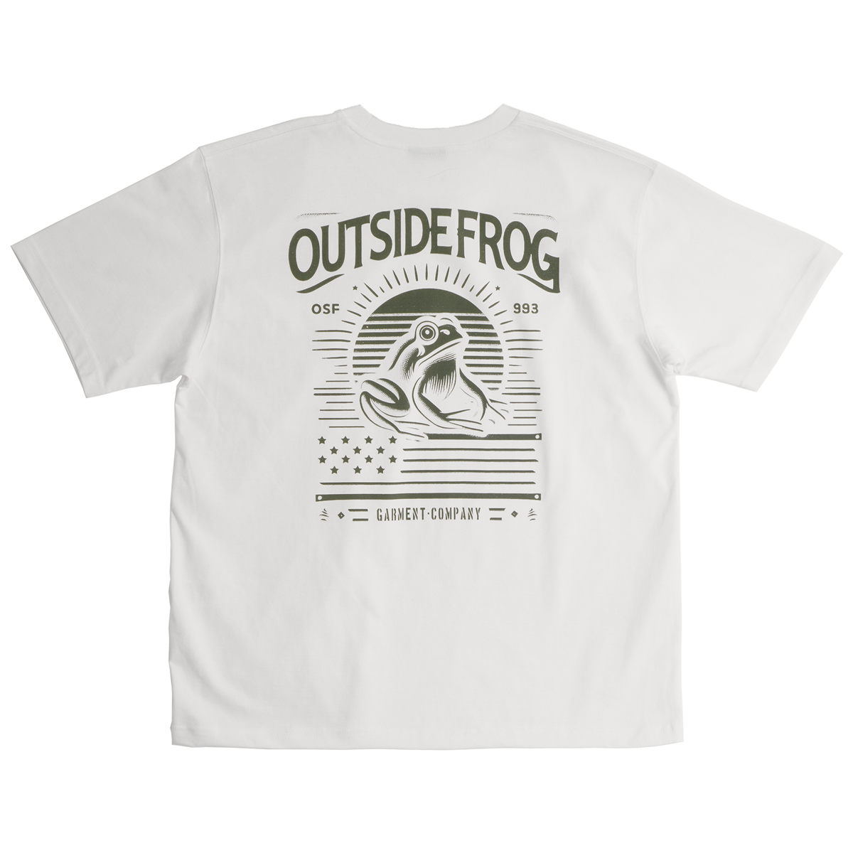아웃사이드프로그(OUTSIDE FROG) CP 아메리칸 프로그 티셔츠 (오프화이트)