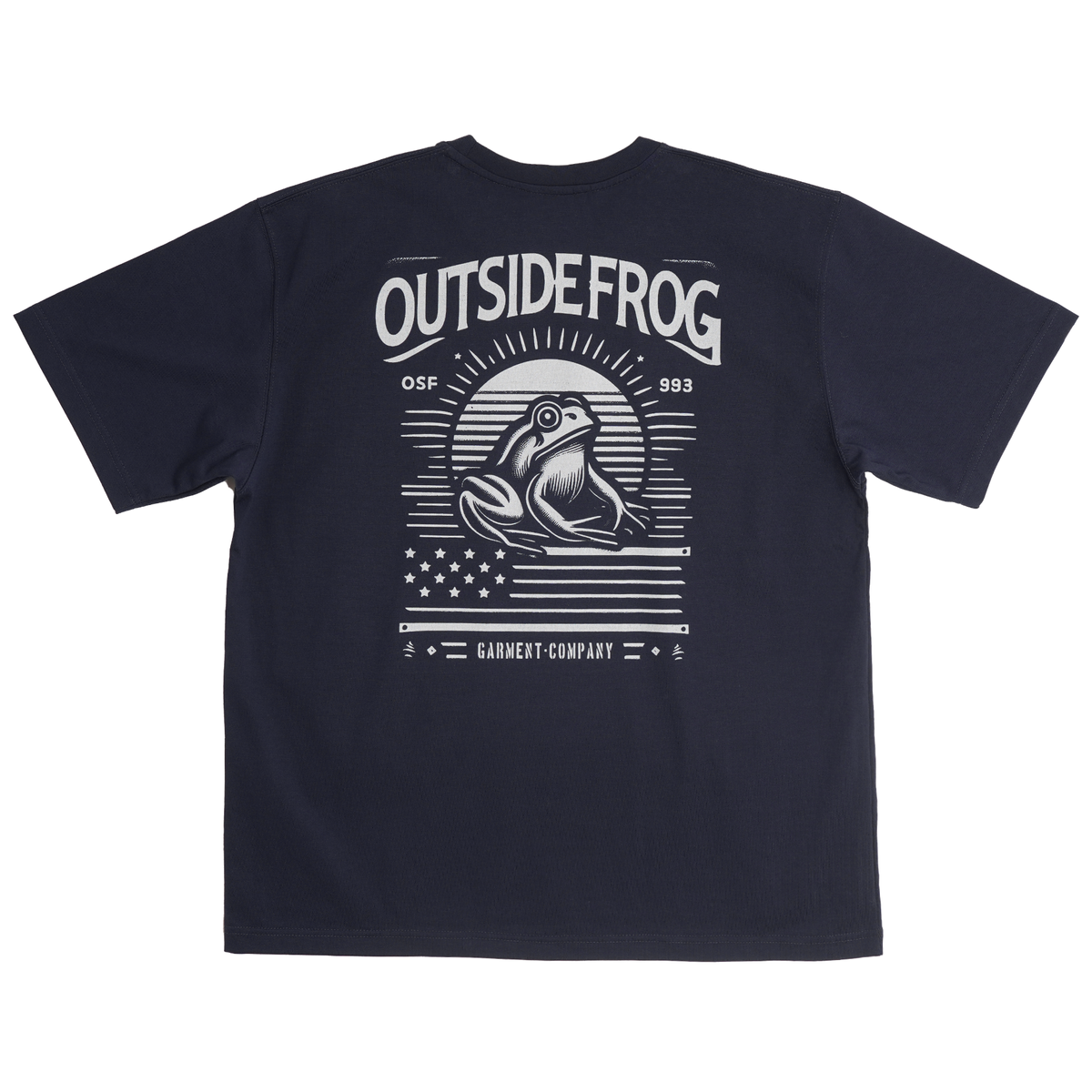 아웃사이드프로그(OUTSIDE FROG) CP 아메리칸 프로그 티셔츠 (네이비)