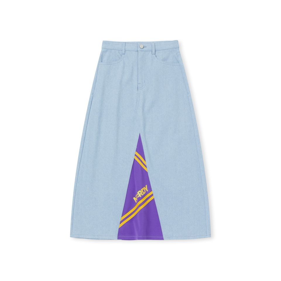 スカート NERDY Women's NY Trackmix Denim Column Skirt MUSINSA | NERDY Women's NY Trackmix Denim Column Skirt Light