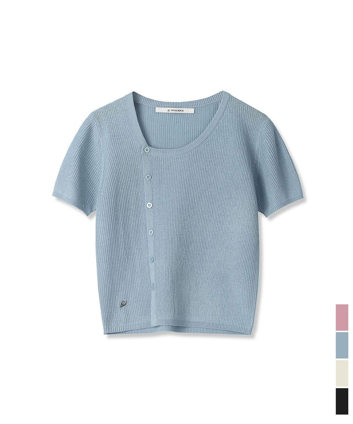 비바셔스(VIVACIOUS) Cooling Unbalanced Knit Cardigan - 4COL